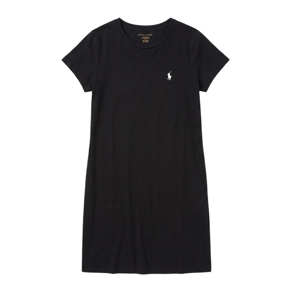 Polo Ralph Lauren Black T-Shirt Dress Girls Size Large